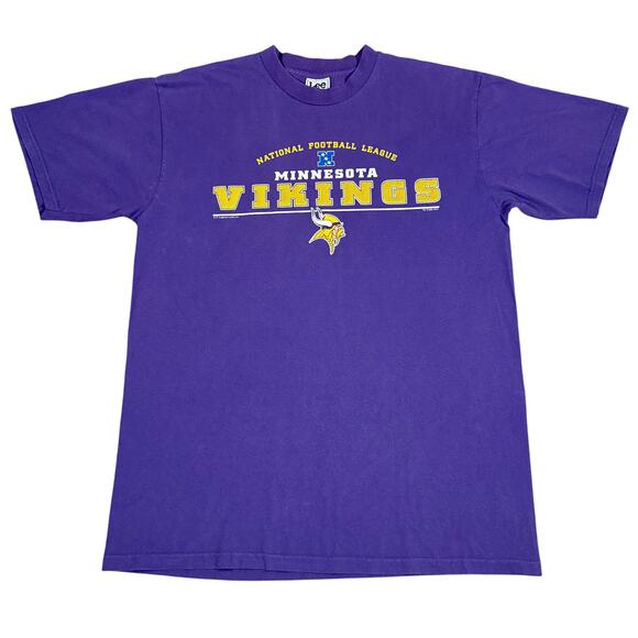 Vintage Minnesota Vikings 2001 NFL Football Purple Lee Sport Shirt Size XL - Picture 1 of 6